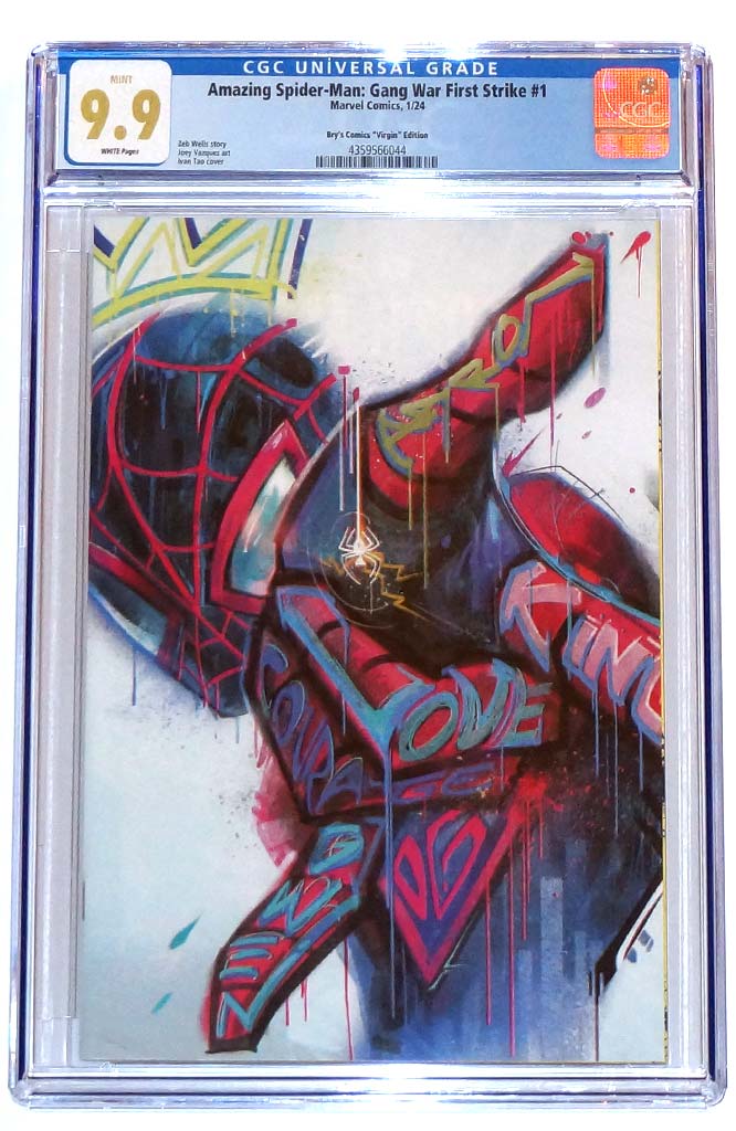 Amazing Spider-Man: Gang War First Strike #1 CGC 9.9 Ivan Tao Virgin Variant