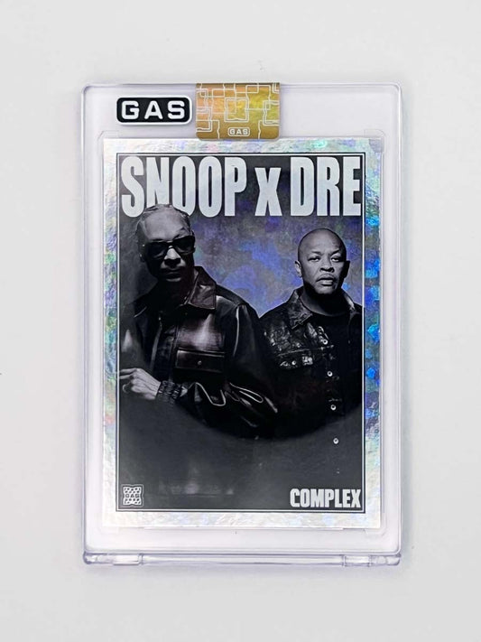 Snoop Dogg & Dr Dre Limited Edition GAS Cracked ICE Foil Trading Card LTD 300