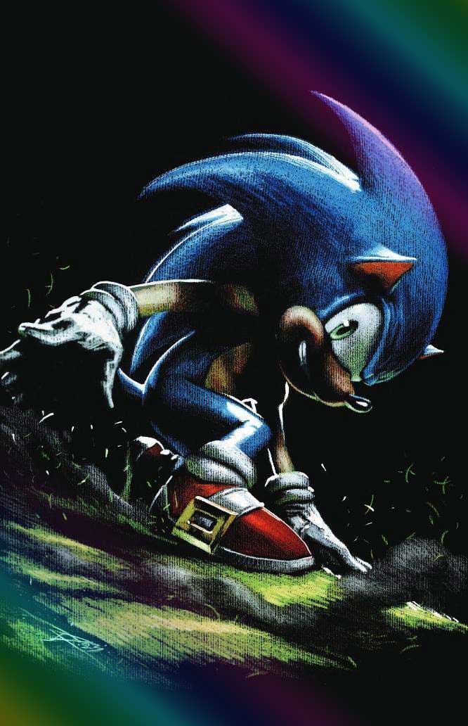 Sonic the Hedgehog #76 Dell'Otto Black Foil Virgin Variant