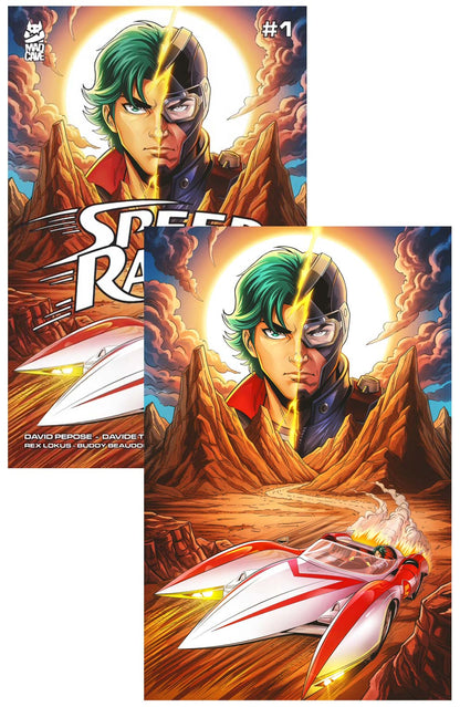 Speed Racer #1 Ultraraw26 Secret A, B Variant Number Matching Set