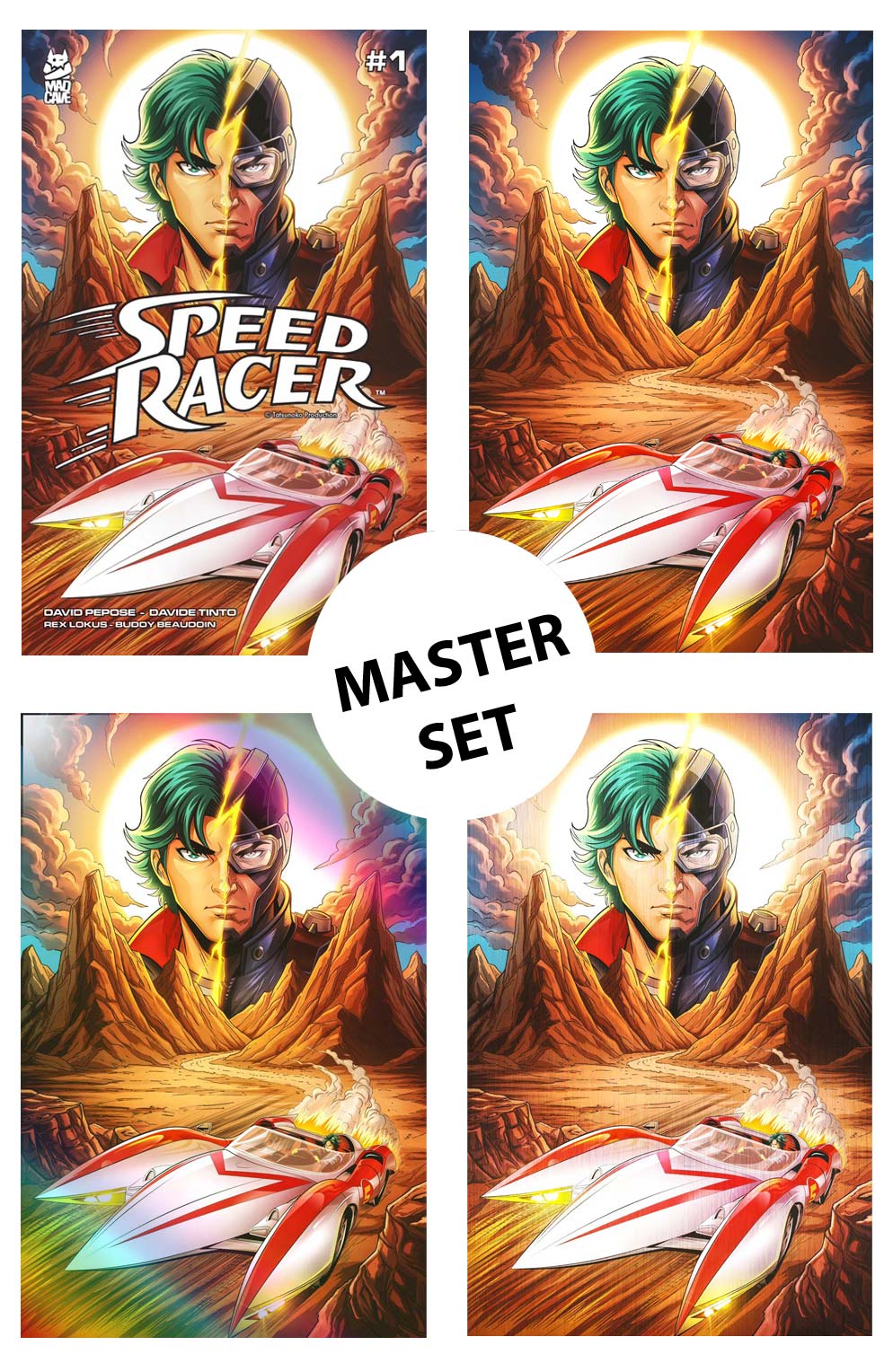 Speed Racer #1 Ultraraw26 Secret Master Variant Number Matching Set