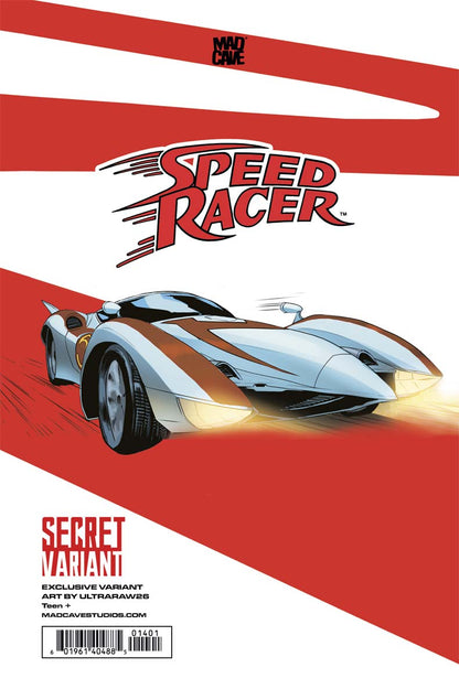Speed Racer #1 Ultraraw26 Secret Trade Variant LTD 150 Back