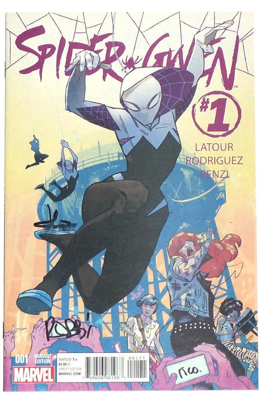 Spider-Gwen #1 Jason Latour Variant Signed Latour, Renzi & Rodriguez