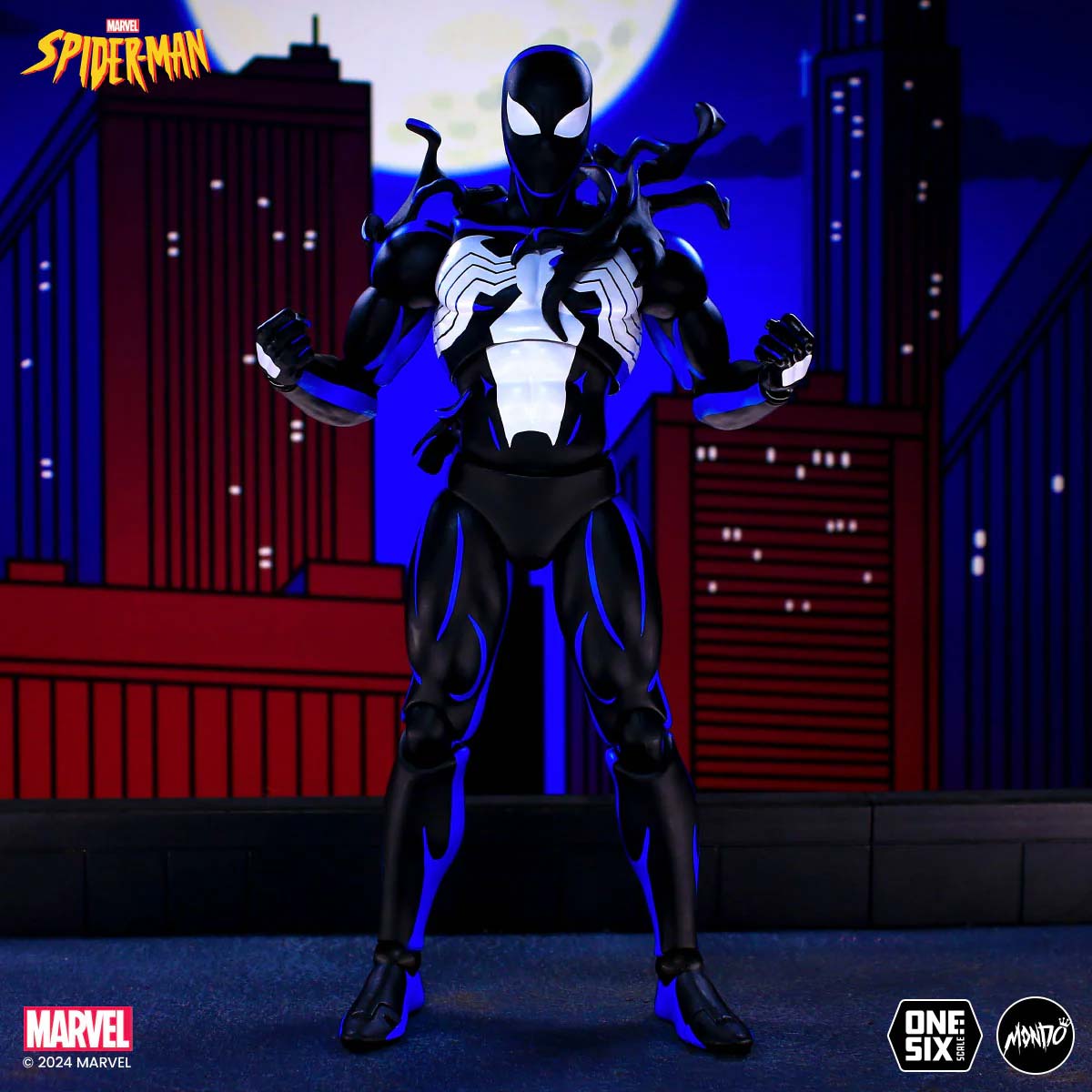 Spider-Man The Animated Series Symbiote 1/6 Scale Figure MONDO LTD 1000