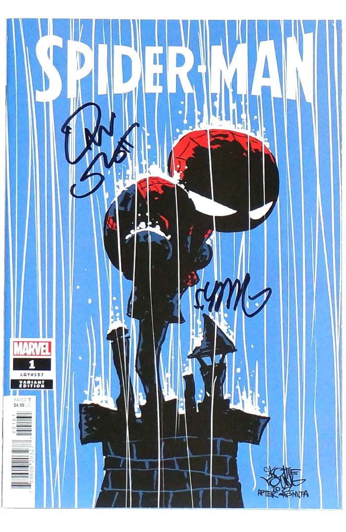 Spider-Man #1 Skottie Young Variant Signed Young & Slott