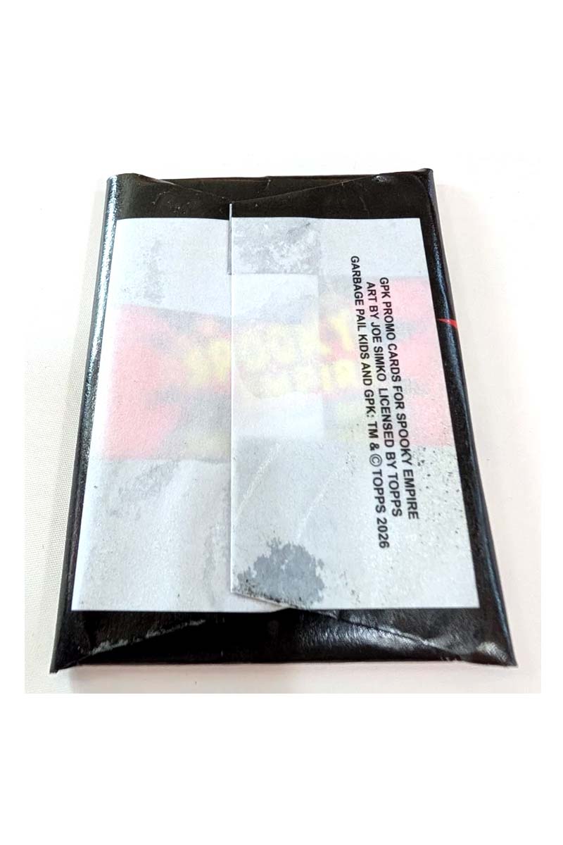 2026 Topps Garbage Pal Kids Spooky Empire Exclusive Sealed Pack Back