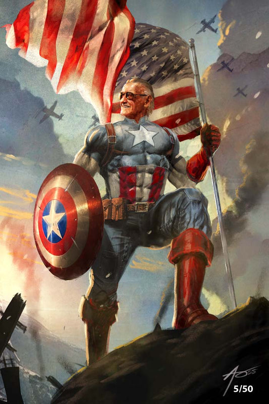 Stan Lee #1 Rudy AO Captain America Secret Virgin Variant