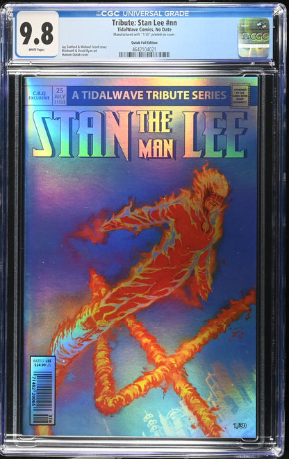 Stan Lee #1 CGC 9.8 Humam Qutub CBQ Exclusive Trade Foil Variant #1/30
