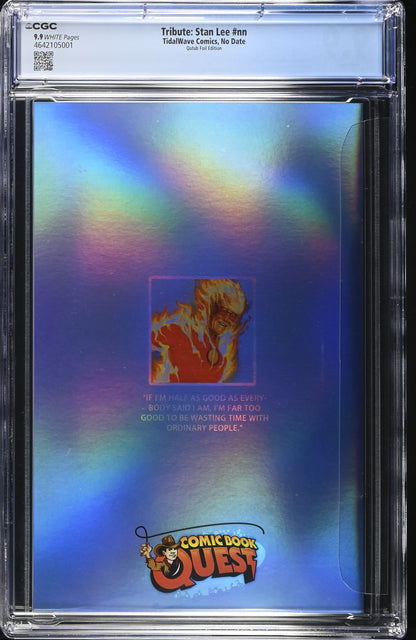 Stan Lee #1 CGC 9.9 Humam Qutub CBQ Exclusive Trade Foil Variant