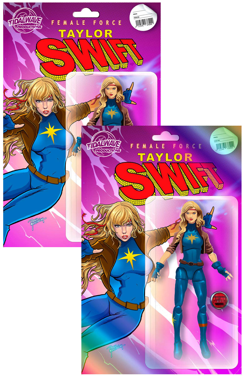 Taylor Swift Female Force (Dazzler Action Figure) Secret Variant Set (#1)