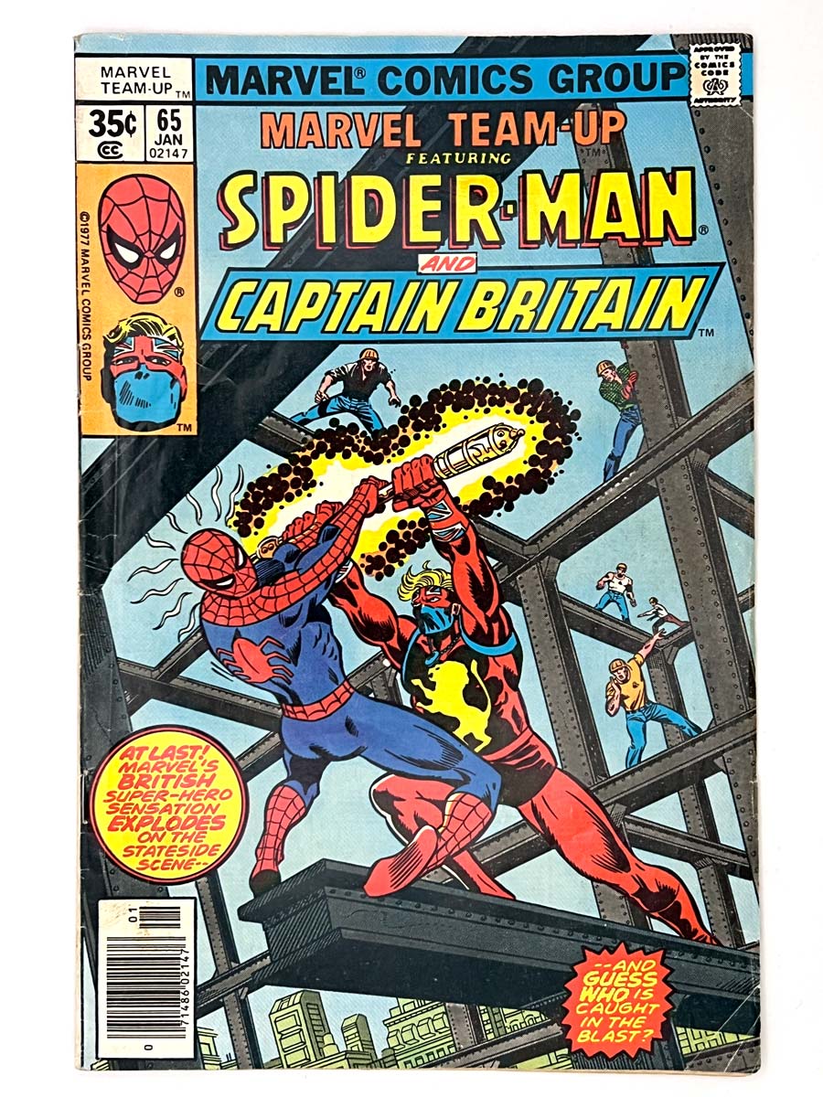Marvel Team-Up Featuring Spider-Man #65 1st App Captain Britain