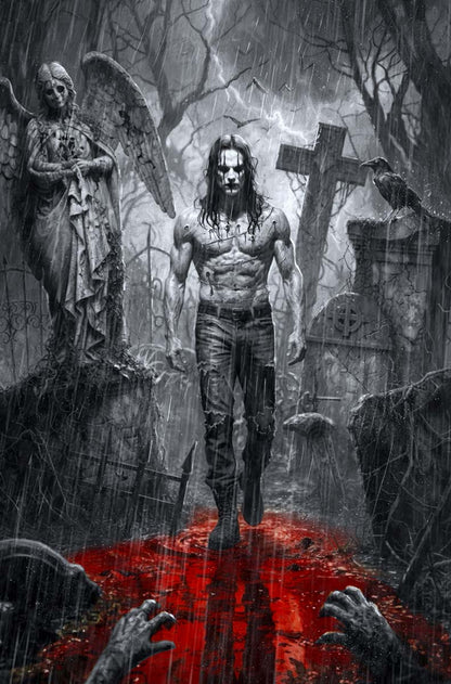 The Crow Dead Time #1 Rudy AO Secret Color Splash Virgin Variant LTD 30