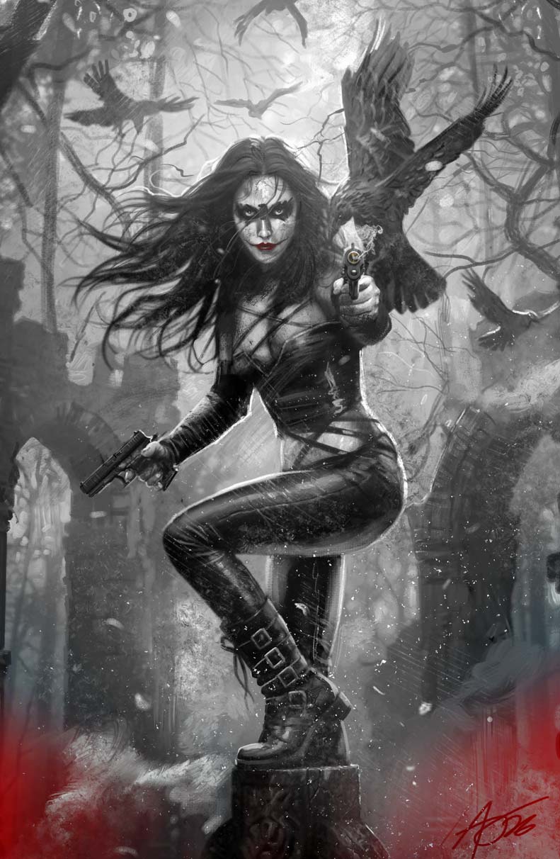 The Crow Flesh and Blood #1 Rudy AO Secret Color Splash Variant LTD 30