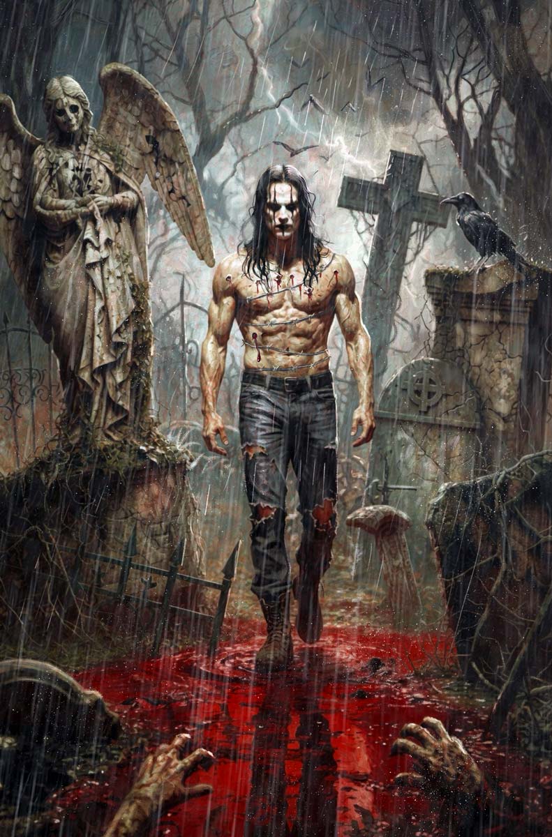 The Crow Dead Time #1 Rudy AO Secret Virgin Variant LTD 75