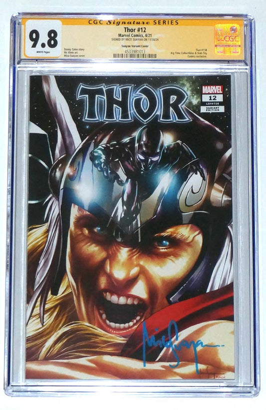 Thor #12 CGC 9.8 Mico Suayan Trade Variant Signed Suayan