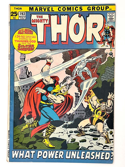 The Mighty Thor #193 Thor vs Silver Surfer