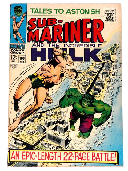 Tales to Astonish #100 Hulk vs Sub-Mariner