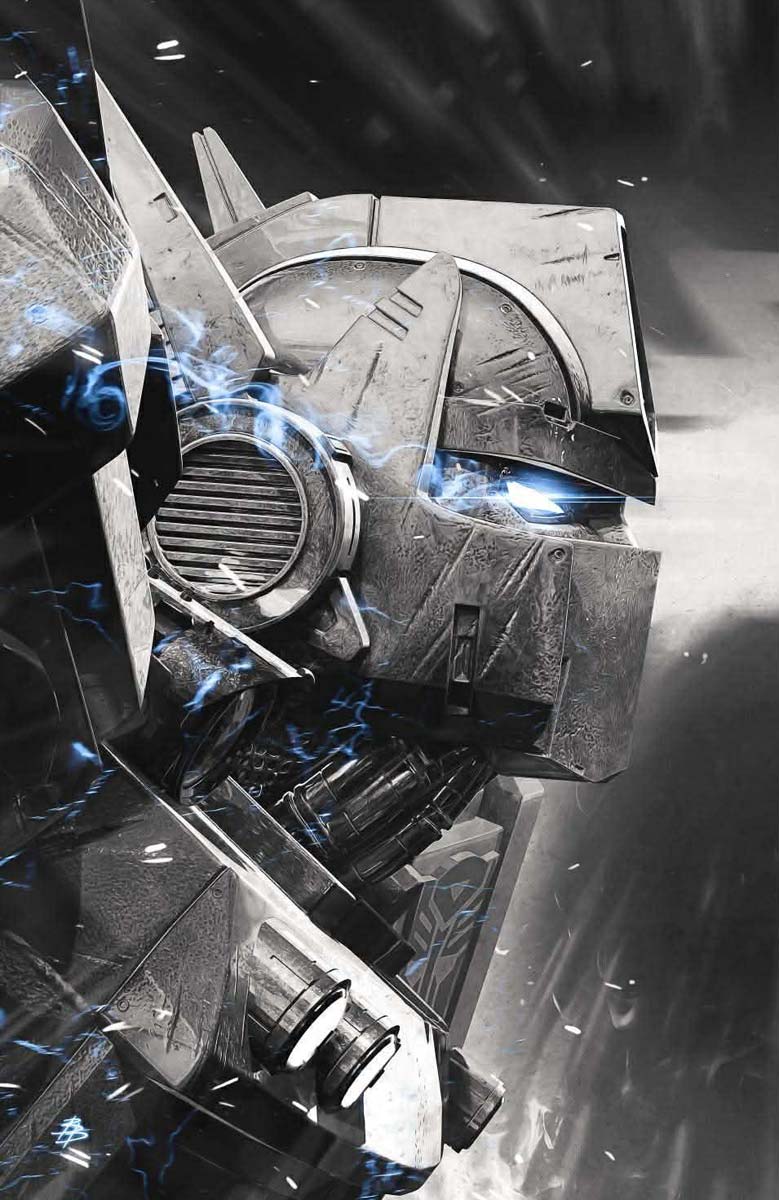 Transformers #27 Bjorn Barends B&W Foil Variant