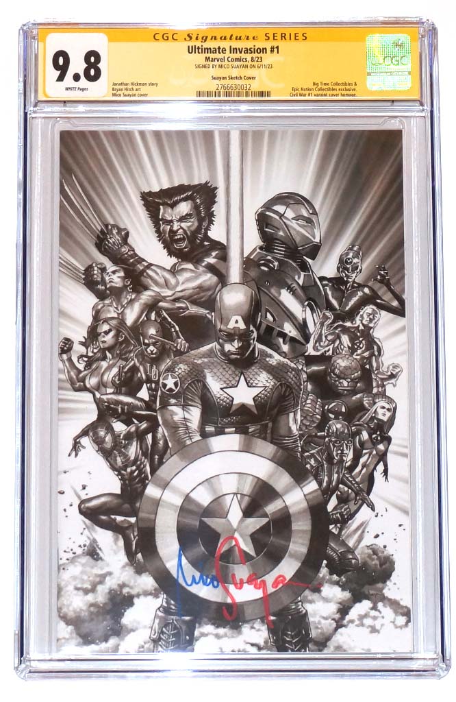 Ultimate Invasion #1 CGC 9.8 Mico Suayan Sketch Variant Signed