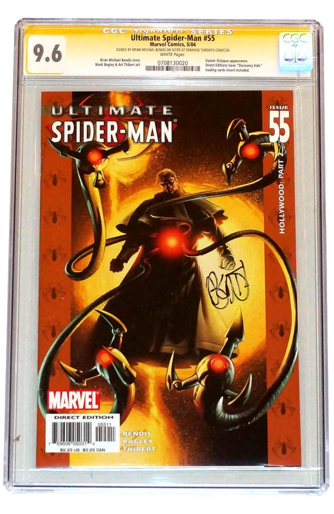 Ultimate Spider-Man #55 CGC 9.6 Signed Bendis