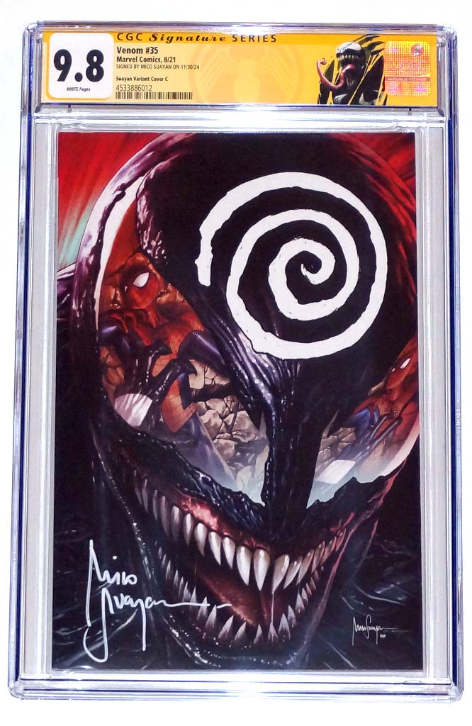 Venom #35 CGC 9.8 Mico Suayan Knullified Virgin Variant Signed Suayan