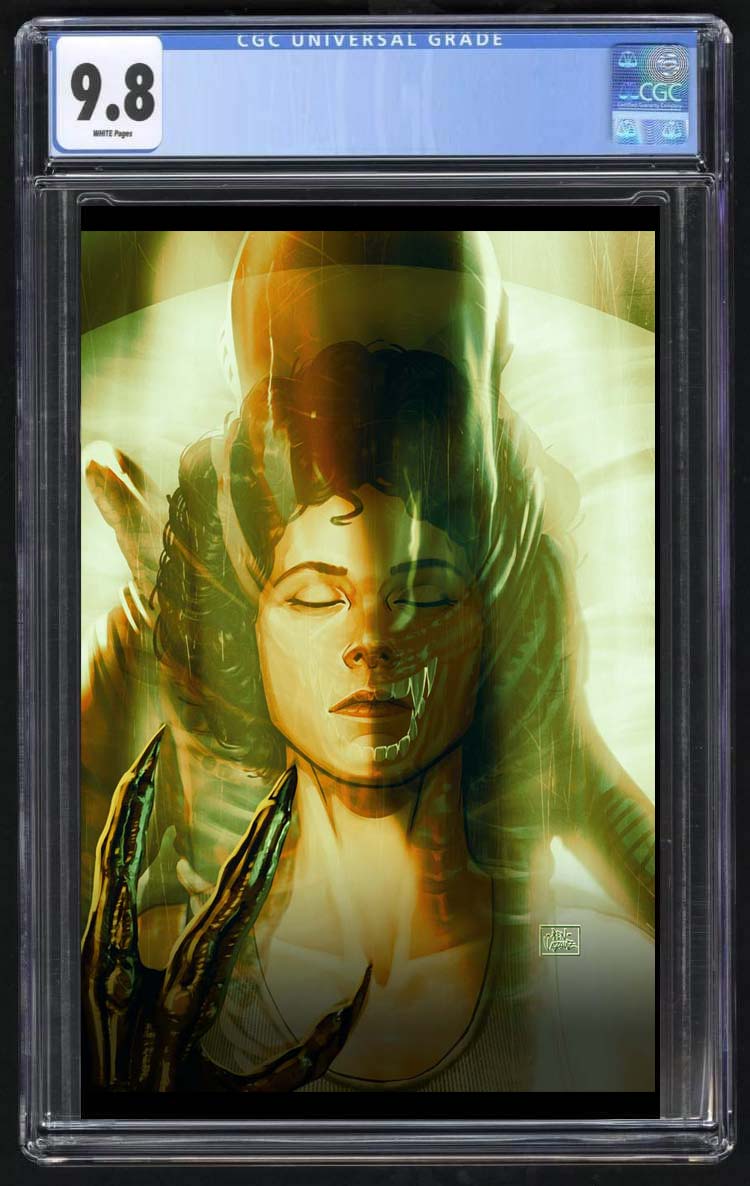 Sigourney Weaver #1 Ben Vazquez CBQ Virgin Variant LTD 40 Back