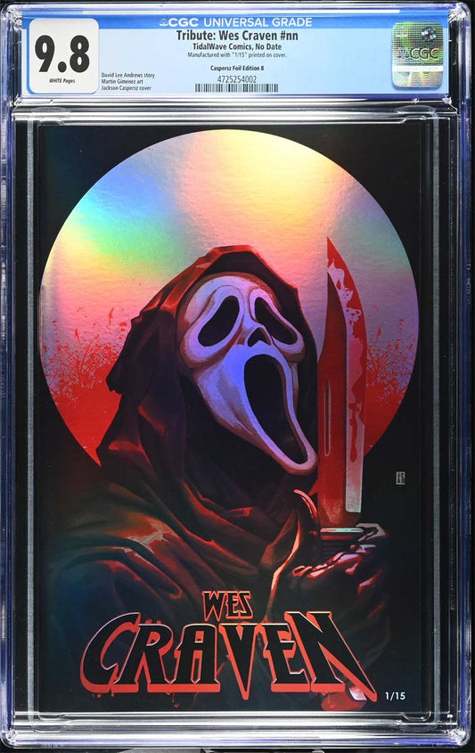 Wes Craven #1 Fame Series CGC 9.8  "Scream 30th Anniversary" Secret Bloody Foil Variant #1/15