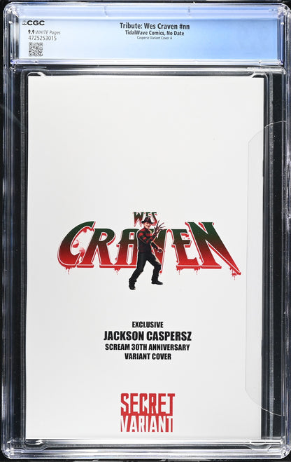 Wes Craven #1 Fame Series CGC 9.9 Caspersz "Scream 30th Anniversary" Secret Variant #30/60