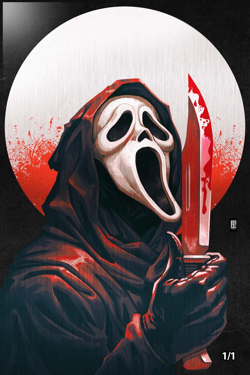 Wes Craven #1 Fame Series Jackson Caspersz Secret Bloody Metal Variant LTD 1/1