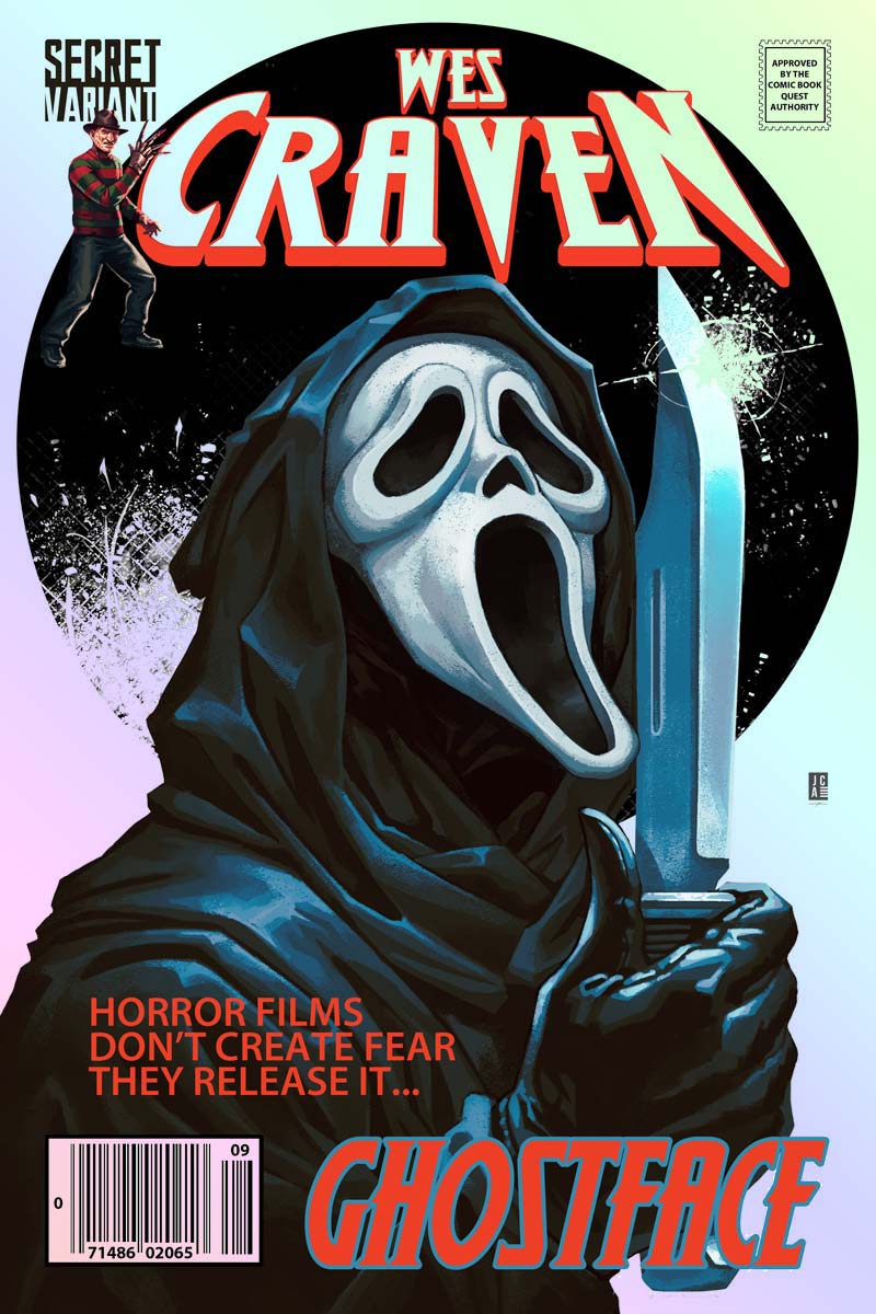 Wes Craven #1 Fame Series Jackson Caspersz "Scream 30th Anniversary" Secret Foil Variant LTD 30