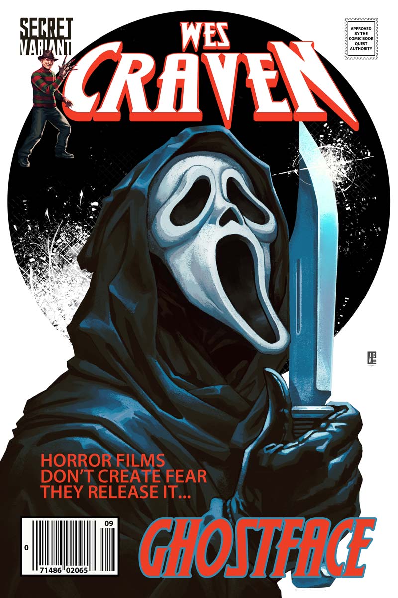 Wes Craven #1 Fame Series Jackson Caspersz "Scream 30th Anniversary" Secret Variant LTD 60