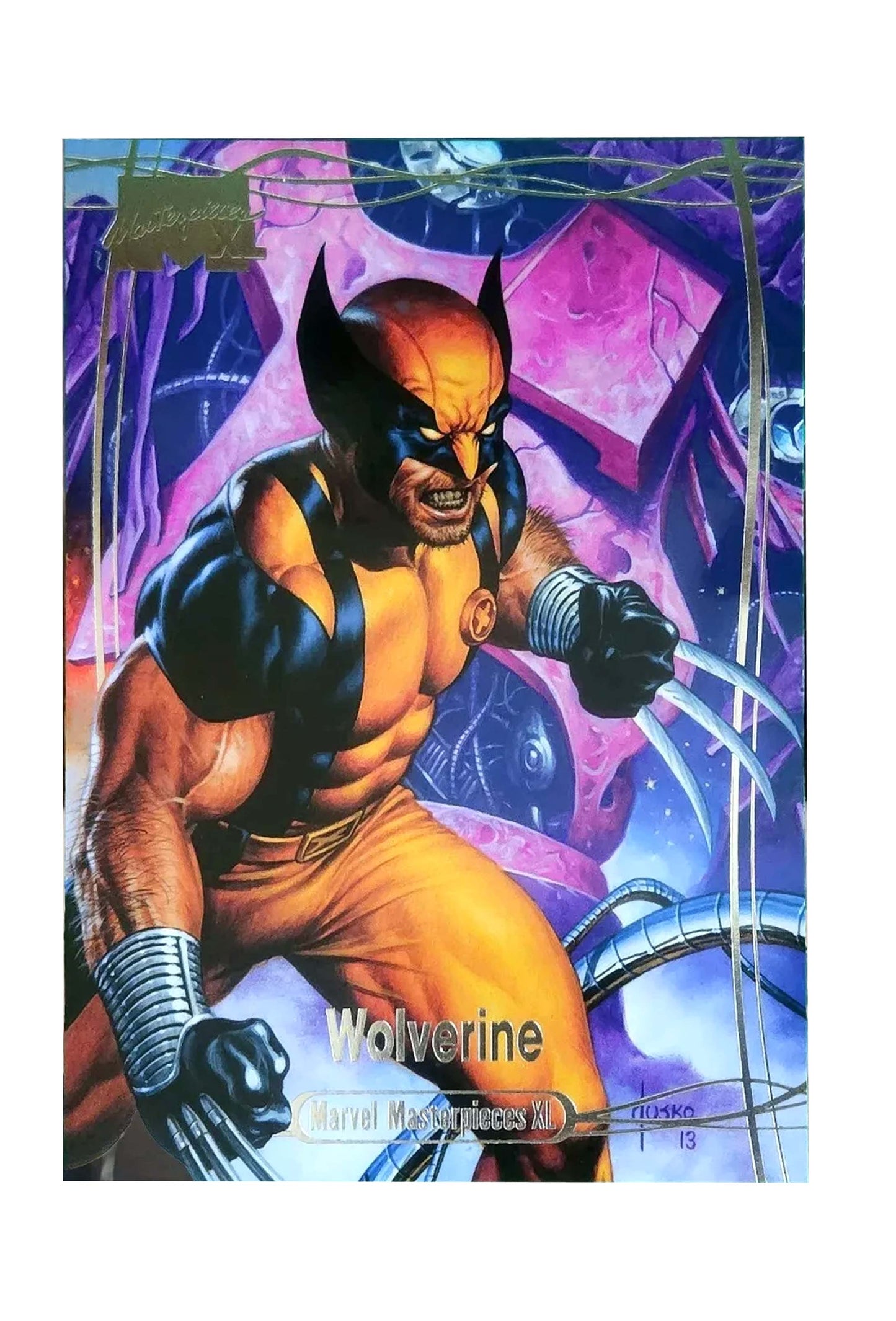 2024 Marvel Masterpiece XL Wolverine Silver Foil SSP LTD 499