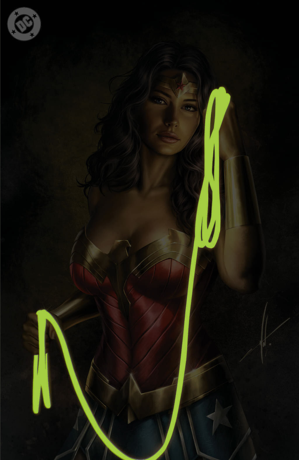 Wonder Woman #25 Carla Cohan NYCC Glow In The Dark Virgin Variant