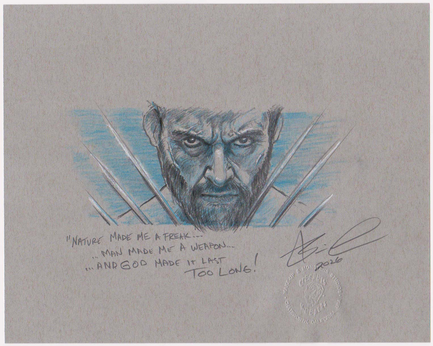 Thw Wolverine Original Art by Makeup Effects Artist Brian Penikas