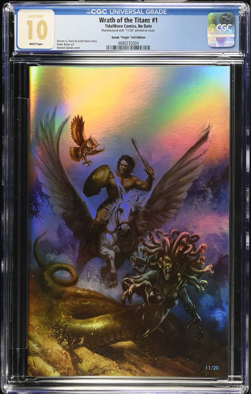 Wrath of the Titans #1 CGC 10 Humam Qutub Foil Variant #11/20