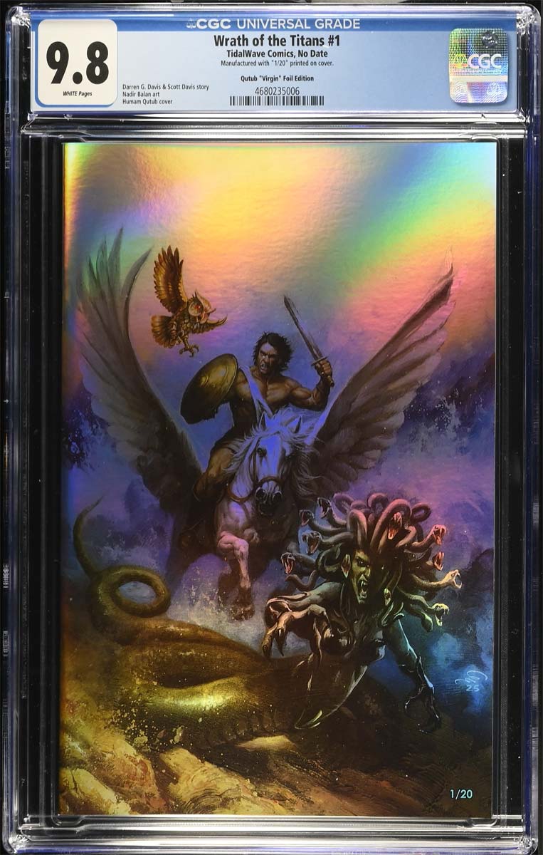 Wrath of the Titans #1 CGC 9.8 Humam Qutub Foil Variant #1/20