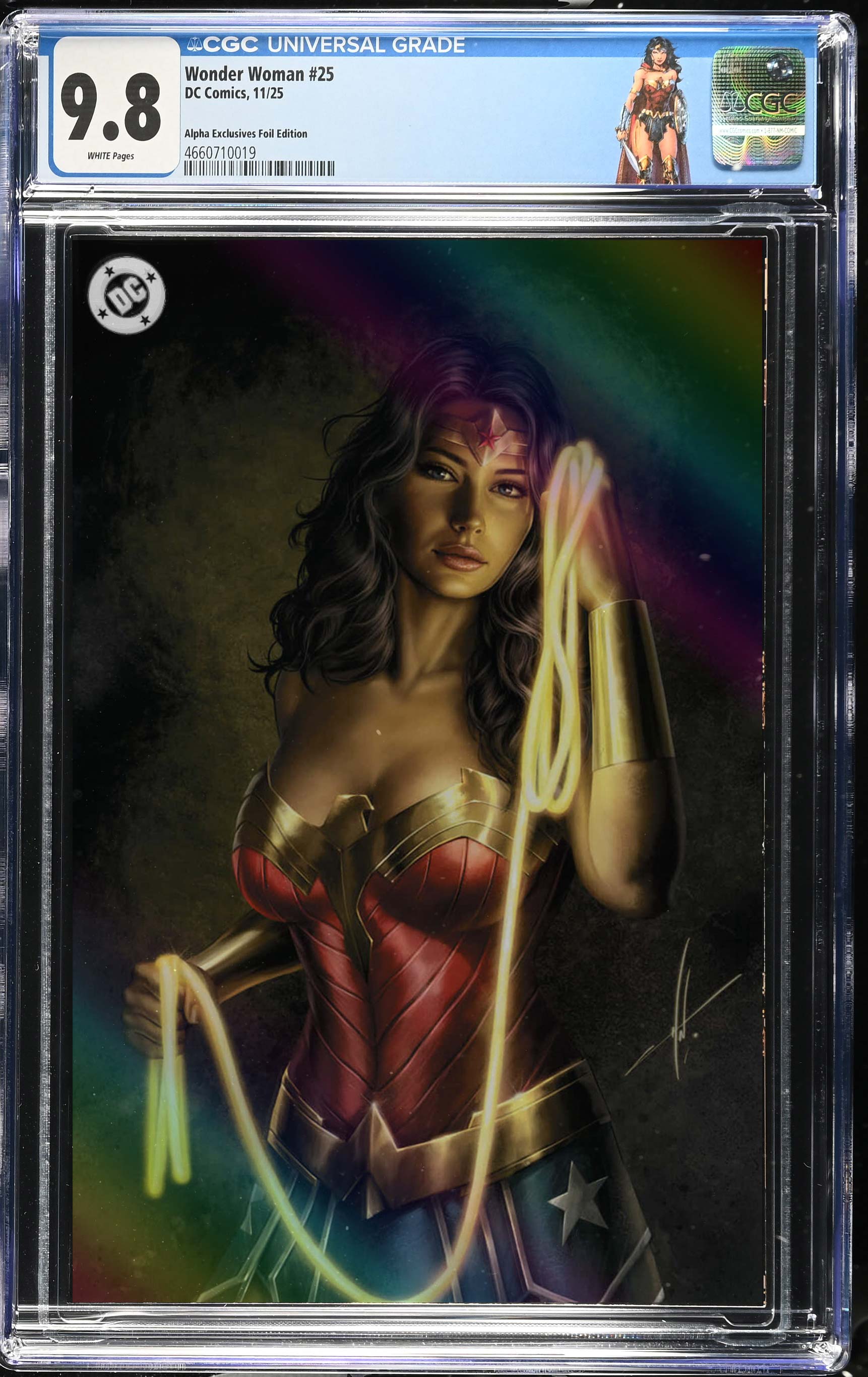 Wonder Woman #25 CGC 9.8 Carla Cohan NYCC Foil Variant 1st App Matriarch
