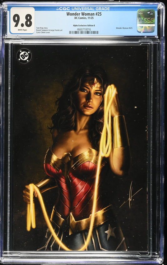 Wonder Woman #25 CGC 9.8 Carla Cohan Virgin Variant 1st App Matriarch