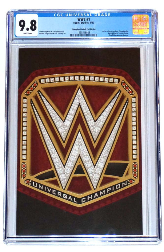 WWE #1 Championship Belt Foil Variant CGC 9.8