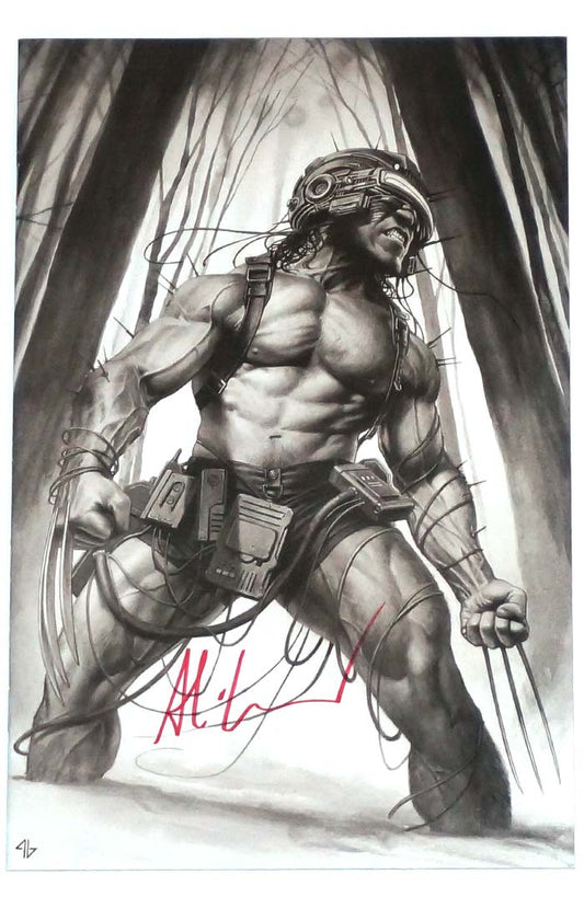 X Lives of Wolverine #1 Adi Granov Virgin Sketch Variant Signed Granov