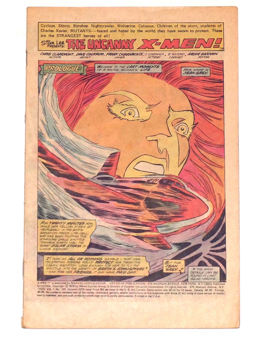 Uncanny X-Men #101 1st Phoenix Coverless