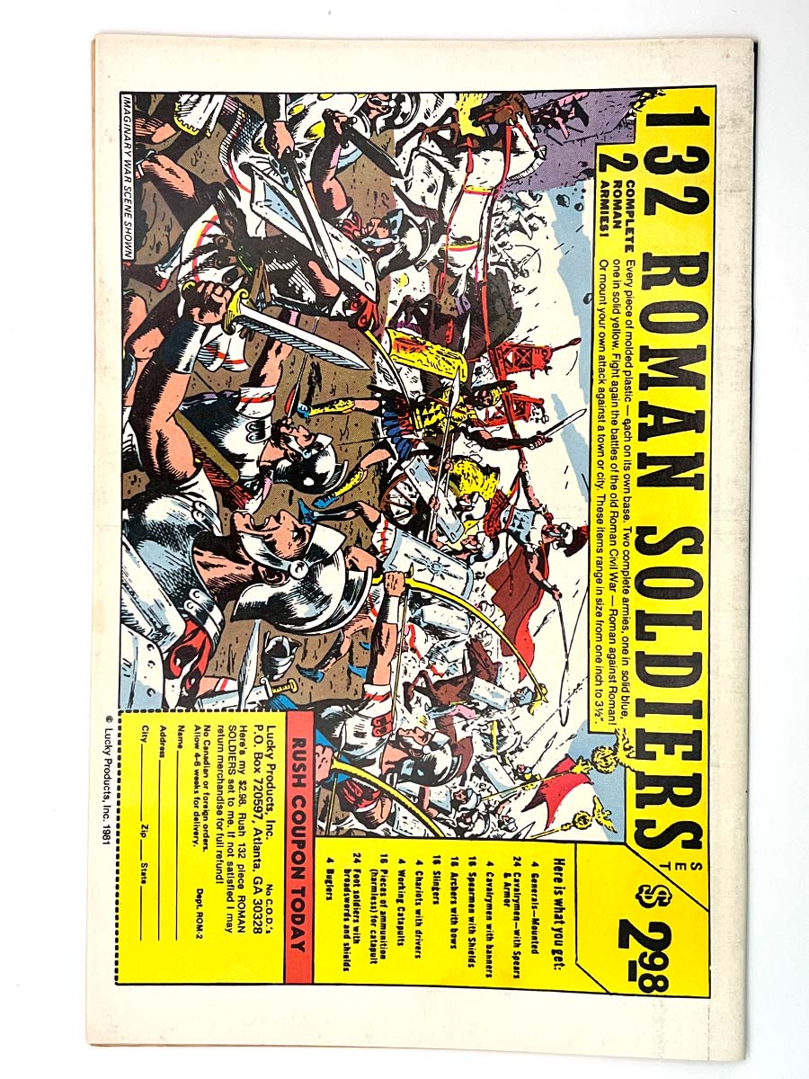Uncanny X-Men #143 Back