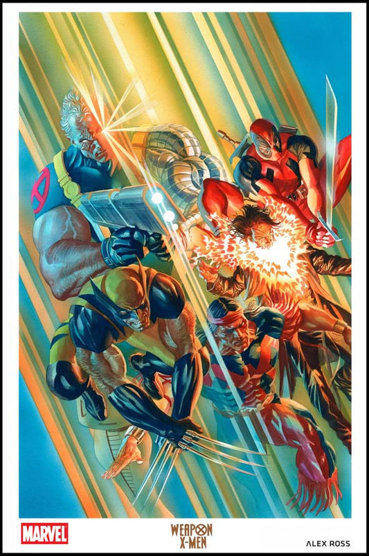 Weapon X-Men 11x17 Print by Alex Ross Collector's Club Poster