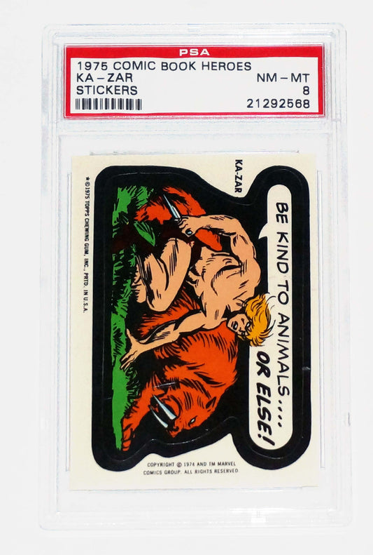 1975 Marvel Ka-Zar Sticker PSA 8
