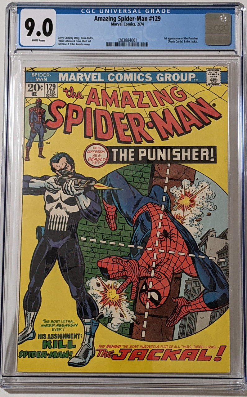 Amazing Spider-Man #129 CGC 9.0 1st Punisher
