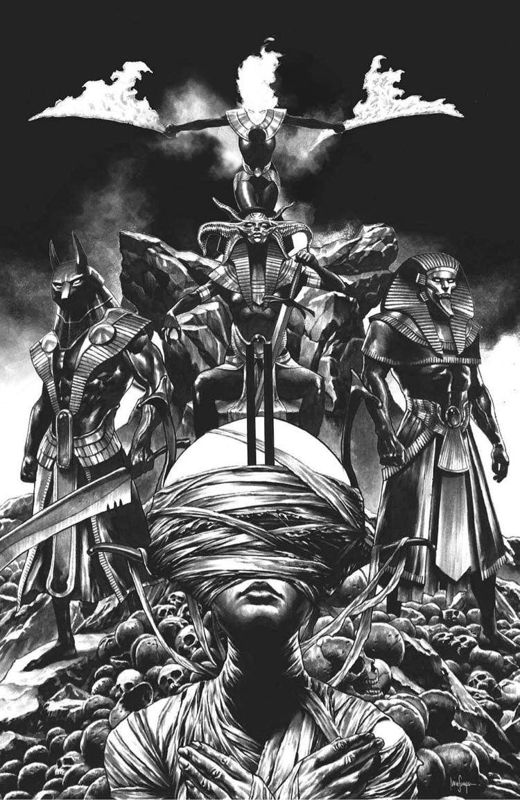 X of Swords STASIS #1 Mico Suayan B&W Virgin Variant