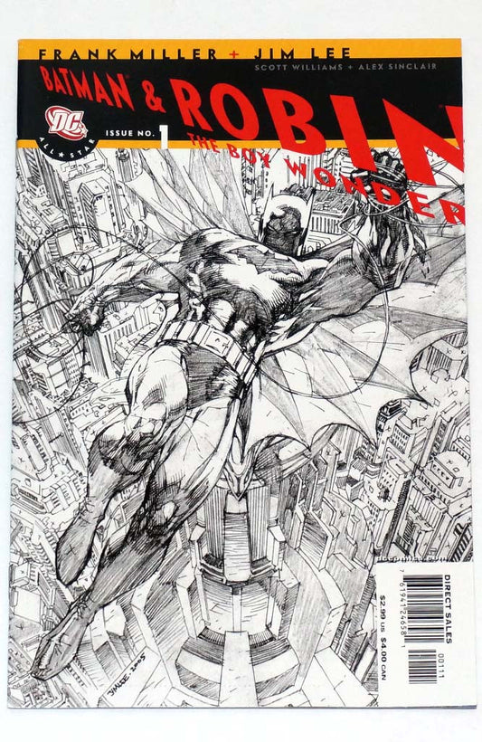 All Star Batman & Robin #1 RRP Inventive Sketch Variant