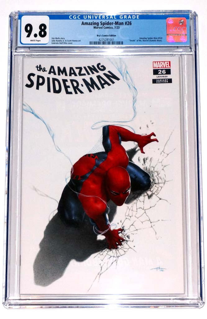 Amazing Spider-Man #26 CGC 9.8 Dellotto Variant Death of Ms Marvel