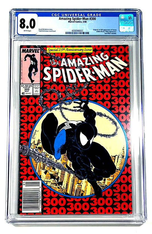 Amazing Spiderman #300 CGC 8.0 Newsstand 1st Venom