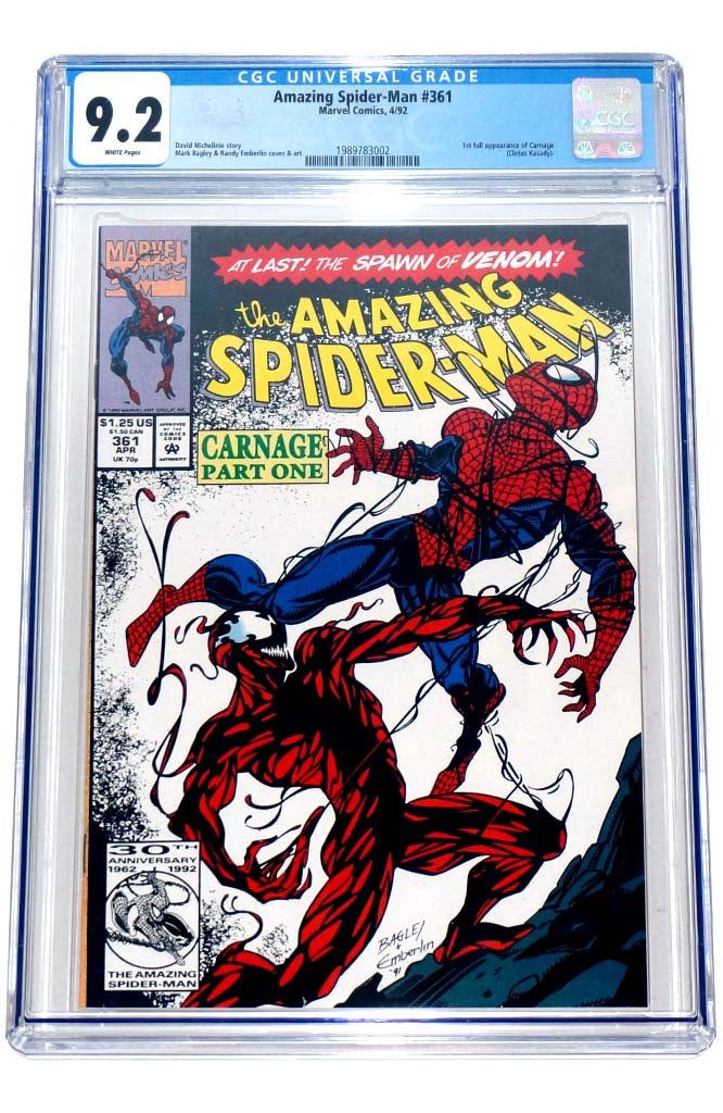 Amazing Spider-Man #361 CGC 9.2 1st Carnage